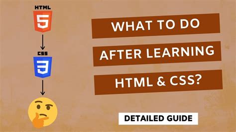 What To Learn After Html And Css Youtube