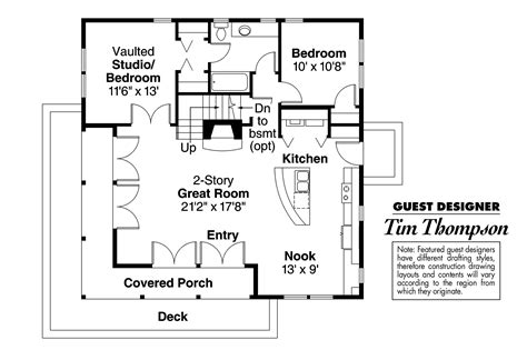 Craftsman House Plan Cedar First Floor Home Plans And Blueprints 86258