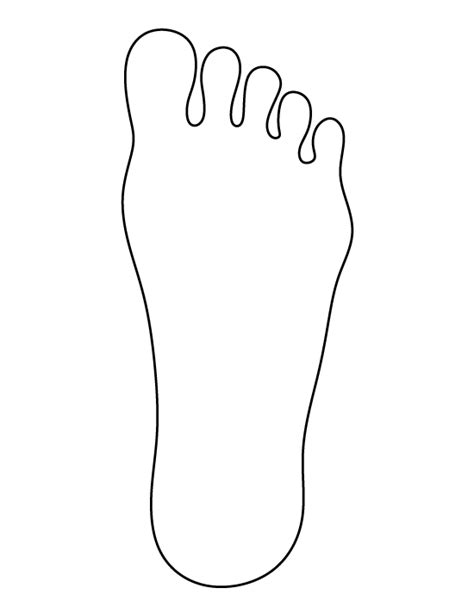 Foot Outline Printable Printable Word Searches