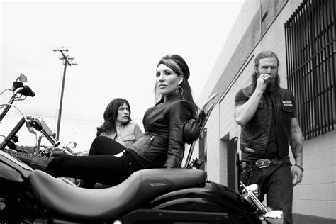 Katey Sagal Maggie Siff And Ryan Hurst From Soa Sons Of Anarchy