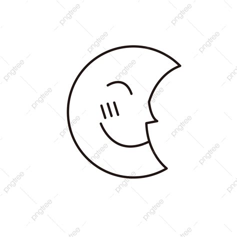 Happy Moon Clipart Black And White Moon Drawing Lip Drawing Black