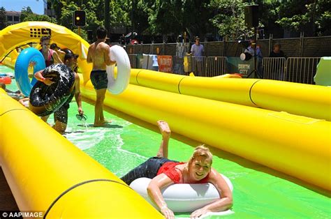 Two Giant Slip N Slides Are Now Headed For Melbournes Cbd Daily