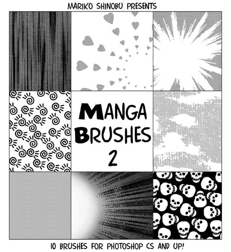 However, certain advice and approaches can help you pick it up, develop your own manga drawing style and improve your skills. Manga Brushes 2 by mistressmariko