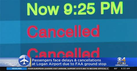 logan airport flight delays and cancellations drag on due to east coast weather cbs boston