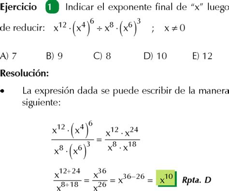 Potencia De Una Potencia Ejemplos Y Ejercicios Resueltos De PotenciaciÓn