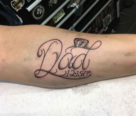 Angel cross memorial tattoo for dina on half sleeve. 110+ Best Memorial Tattoos Designs & Ideas (2018 ...