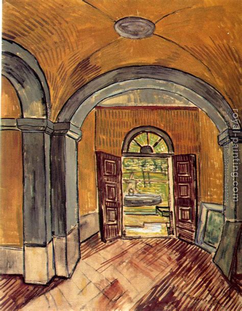 The Vestibule Of The Asylum By Vincent Van Gogh Oil Painting Reproduction
