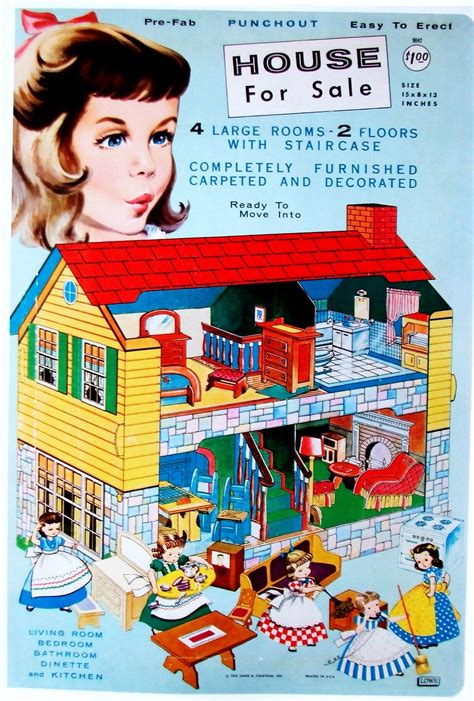 Paper Doll House Paper Houses American Doll House American Dolls