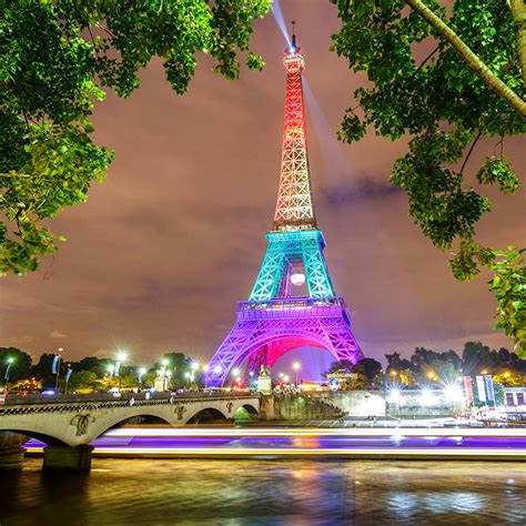 Fotos Paris Eiffelturm Frankreich Brücken Nacht Straßenlaterne