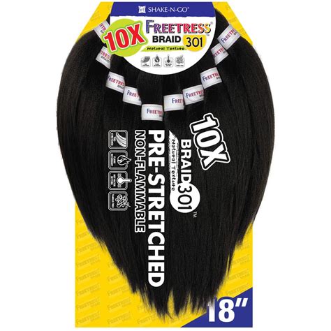 Freetress Pre Stretched Synthetic Braids 10x Braid 301 18