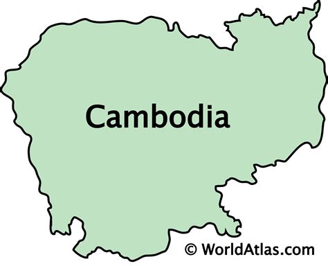 Show Map Of Cambodia