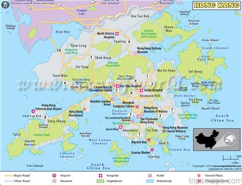 Map Of Hong Kong Hung Shing Ye Beach Lamma Island