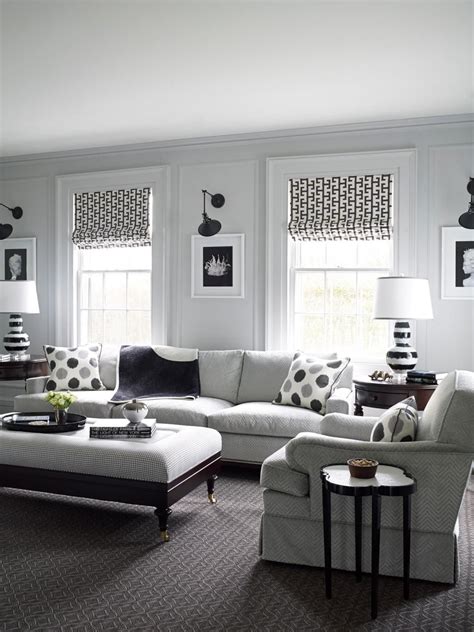 Uploaded By Cyndi Roman Shades Living Room Black And White Living