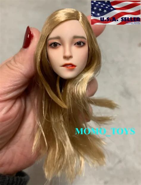16 Movable Eyes Female Head Sculpt C For 12 Phicen Hot Toys Pale