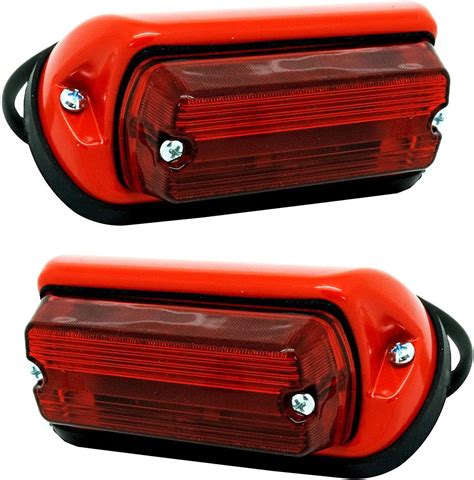 Bajato Pair Of Rear Lights Tail Lights Assemblies Red Body