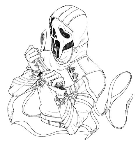 Ghostface Coloring Pages - Coloring Home