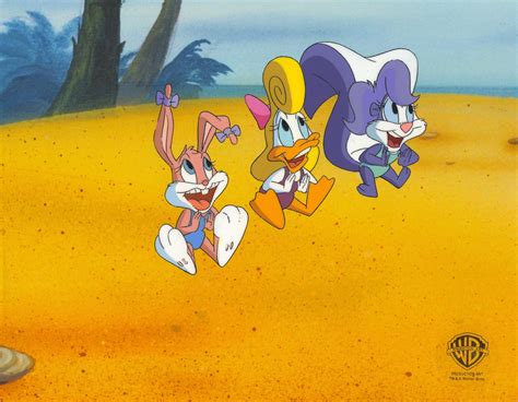 tiny toons original production cel babs bunny shirley the loon and fifi la fume in 2022 cel