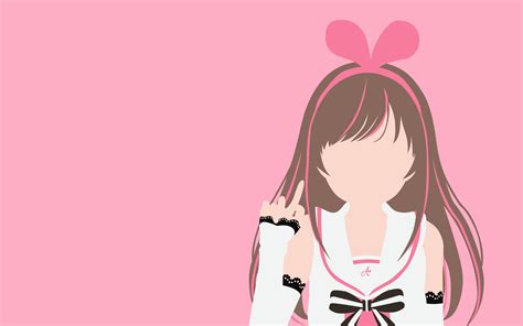 fondos de pantalla kizuna ai chicas anime minimalismo diseño plano fondo simple 2560x1600