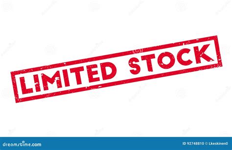 Limited Stock Rubber Stamp Stock Vector Illustration Of Availability
