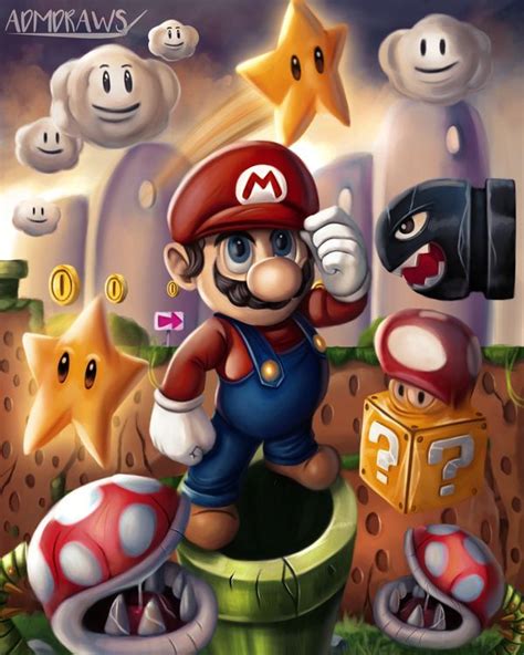 Super Mario By Admdraws On Deviantart