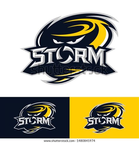 Storm Mascot Esport Logo Vector Design庫存向量圖 免版稅 1480845974
