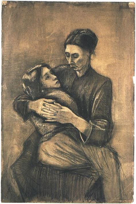 Woman With A Child On Her Lap By Vincent Van Gogh 1761