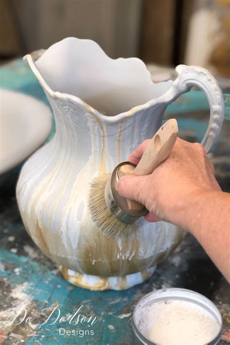 How To Paint A Ceramic Pitcher Quick And Easy Do Dodson Designs