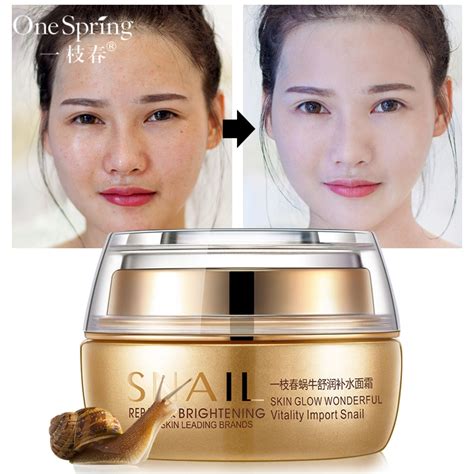 Snail Skin Face Cream Korean Cosmetics Shea Moisture Whitening Facial