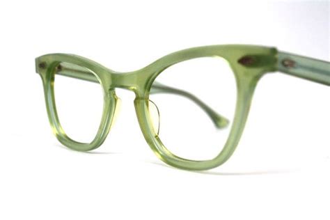 Nos Beautiful Green Vintage Cat Eye Eyeglasses 50s Etsy Vintage