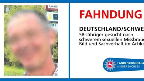 Polizei Ulm Sucht 58 Jährigen Schwerer Sexueller Missbrauch Von
