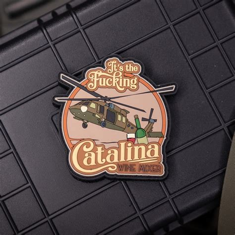 Stepbrothers Catalina Wine Mixer Apache Helicopter Patch Morale Patches