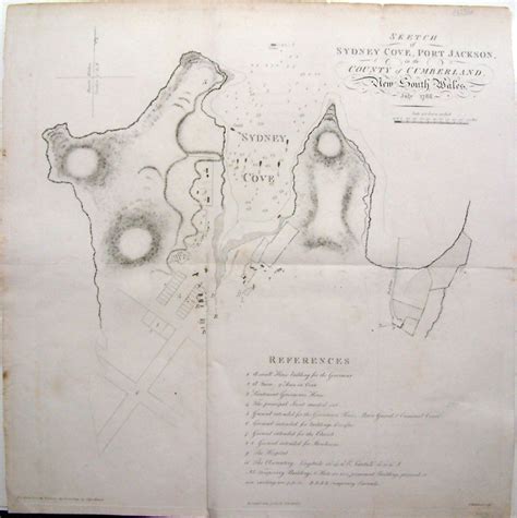 Sketch Of Sydney Cove Port Jackson In The County Of Cumberland New