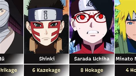 All Kage In Narutoboruto From Weakest To Strongest Youtube