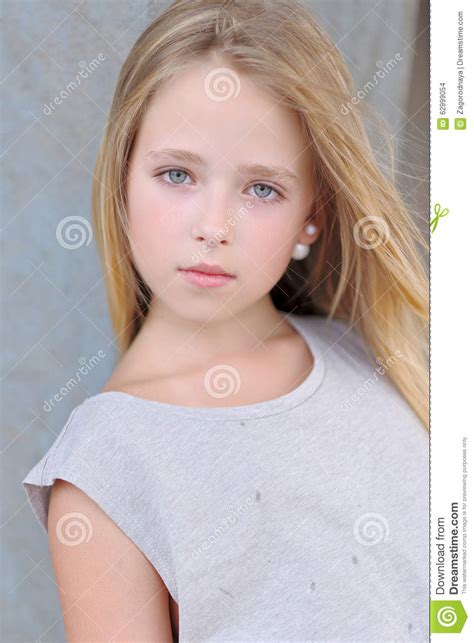 Portrait Of Little Girl Outdoors Stock Photo Image Of