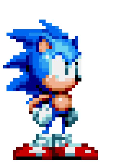 Modern Sonic Sprite Pixel Art Maker Sonic Sprite Png Stunning Free My