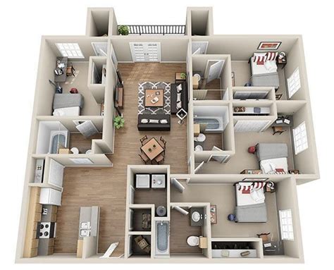 Luxury Four Bedroom Apartments Img Abimelech