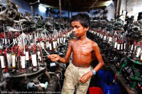 photos choquantes dénonçant le travail d enfants esclaves en Asie