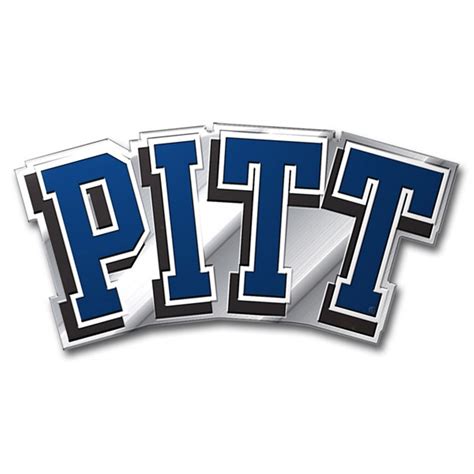 Pittsburgh Panthers Pitt Ce3 Raised Color Chrome Auto Emblem Decal