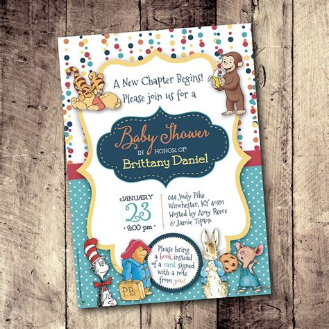 Baby Shower Storybook Invitations Invitation Card