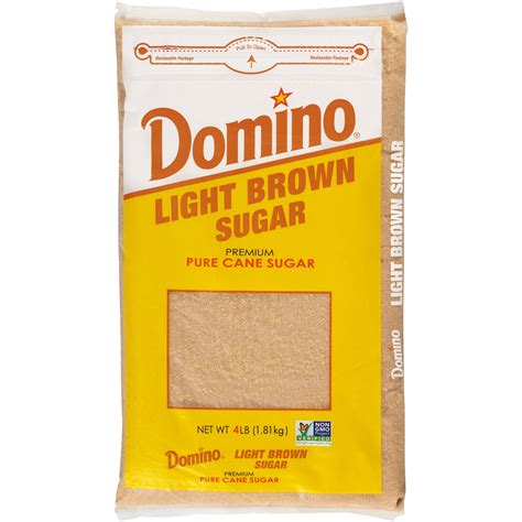 Domino Light Brown Sugar 4lb Resealable Bag
