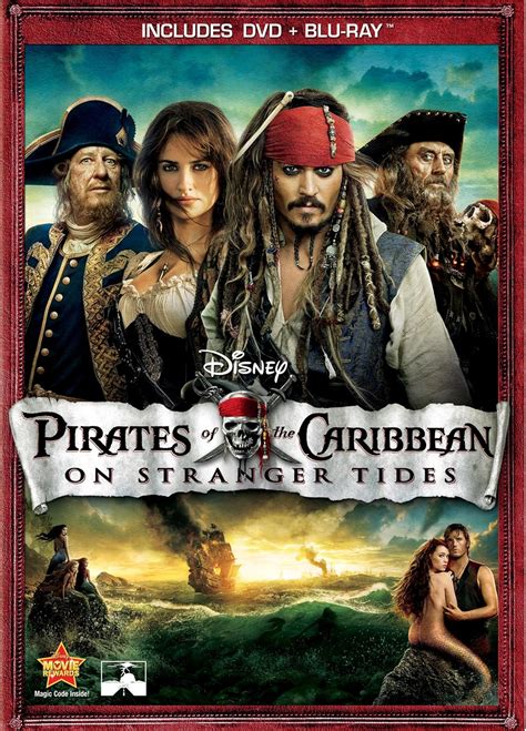 Amazon Com Pirates Of The Caribbean On Stranger Tides Two Disc Blu Ray DVD Combo In DVD