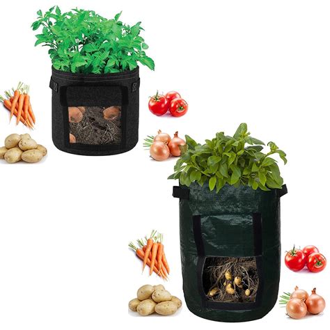 Dusting with agricultural sulfur can protect against fungal diseases. DIY Potato Grow Planter Cloth Planting Container Bag Vegetable gardening jardineria Thicken ...