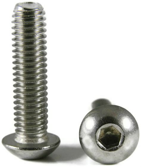 Button Head Socket Cap Screw Stainless Steel Screws Unc 14 20 X 3 12