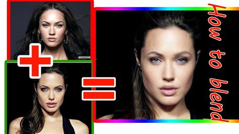 How To Blend Two Faces Into One Photoshop Tutorial Mixing Photos