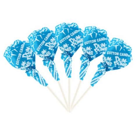 75ct Blue Candy Cotton Candy Dum Dums Lollipops Bulk Candy 75 Pops