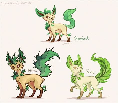 Etchersketch ““leafeon Subspecies Variations” “depending On The