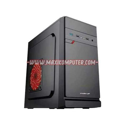 Power Up Aeromax Am 550 Black Coating M Atx Case With Psu 500w Maxi