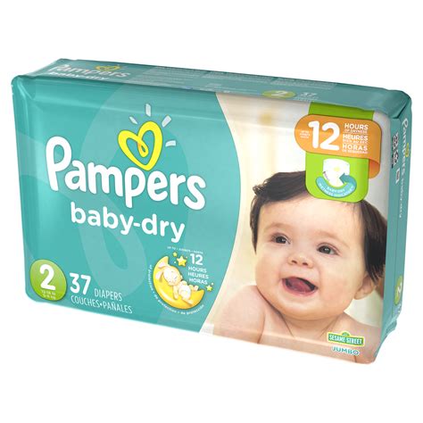 Pampers Baby Dry Diapers Size 2 12 18 Lb Jumbo Pack 37ct Pkg Garden