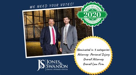 Jones And Swanson Nominated For The Best Of Cobb 2020 Jones And Swanson