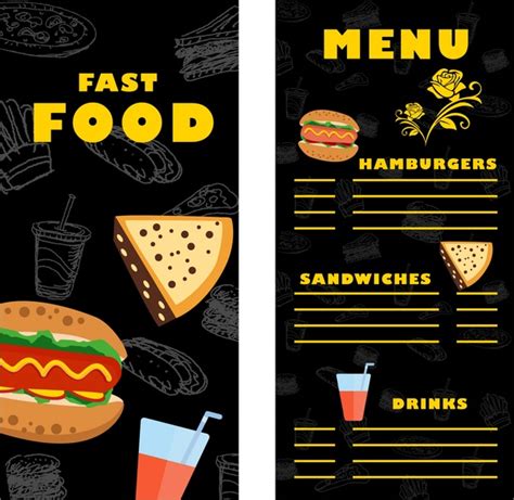 A menu card is the best way to find out everything that a restaurant has to offer. Restaurant menu template free vector download (14,280 Free ...